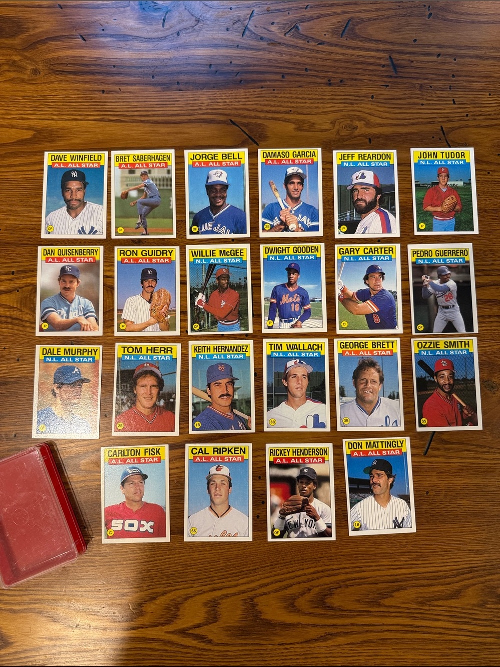 Topps Baseball Card Lot with Prominent Yellow and Blue Accents